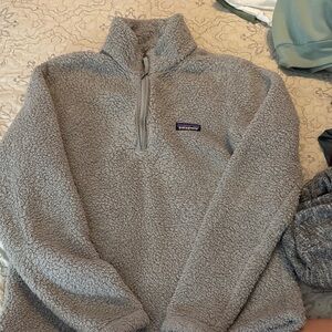Patagonia Gray Sherpa Fleece Jacket